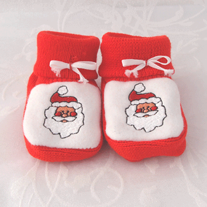 Chaussons Noel rouges